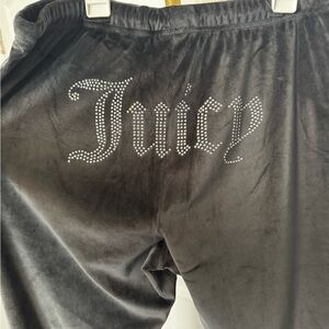 Juicy Couture Black Velour Lounge Pants